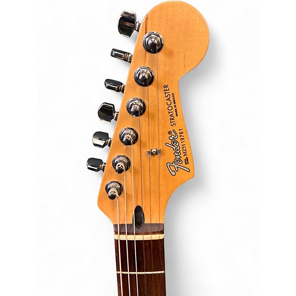 Used 2010s Fender Standard Stratocaster HSS Wine Red Solid Body Electric Guitar