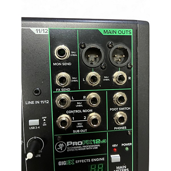 Used Mackie PROFX12 V3 Unpowered Mixer