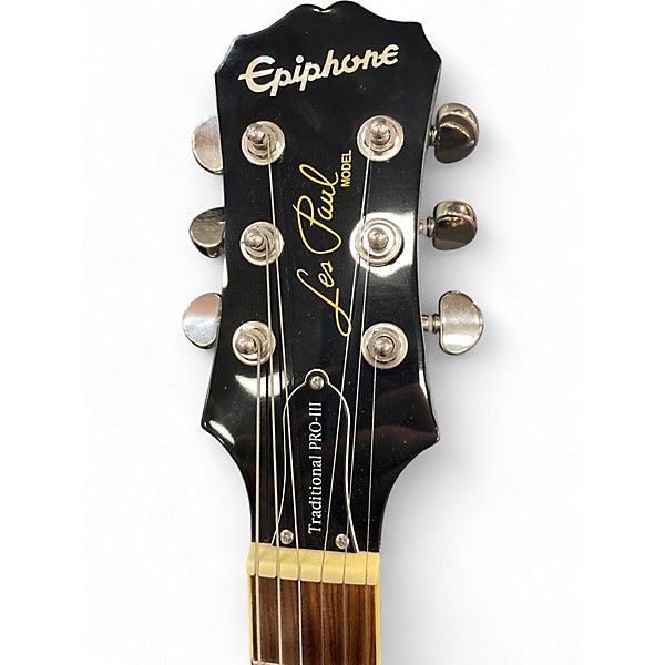 Used Epiphone Les Paul Traditional PRO III Pelham Blue Solid Body Electric Guitar