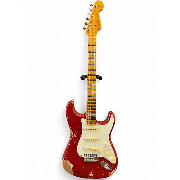 Used Fender Custom Shop 56 Stratocaster Heavy Relic Cimarron Red Solid Body Electric Guitar