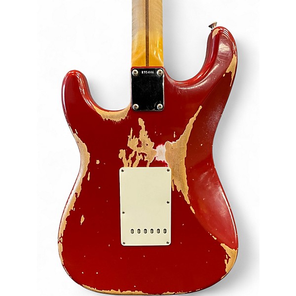 Used Fender Custom Shop 56 Stratocaster Heavy Relic Cimarron Red Solid Body Electric Guitar