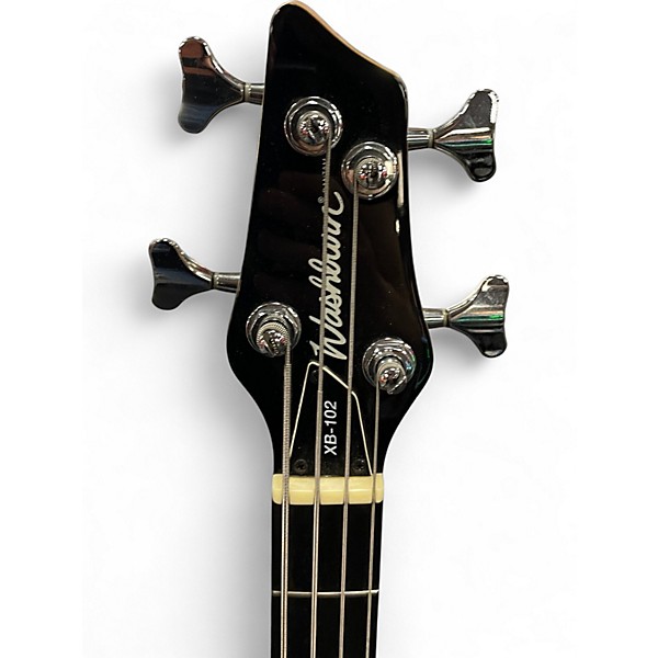 Used Washburn XB102 Black Electric Bass Guitar