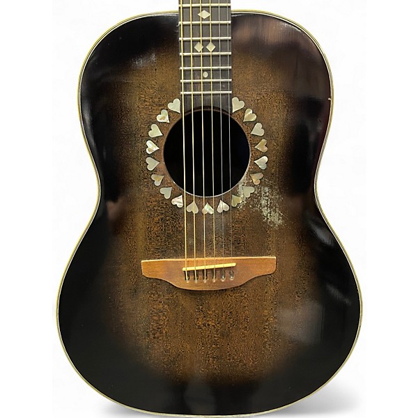 Used Ovation BALLADEER 2 Color Sunburst Acoustic Electric Guitar