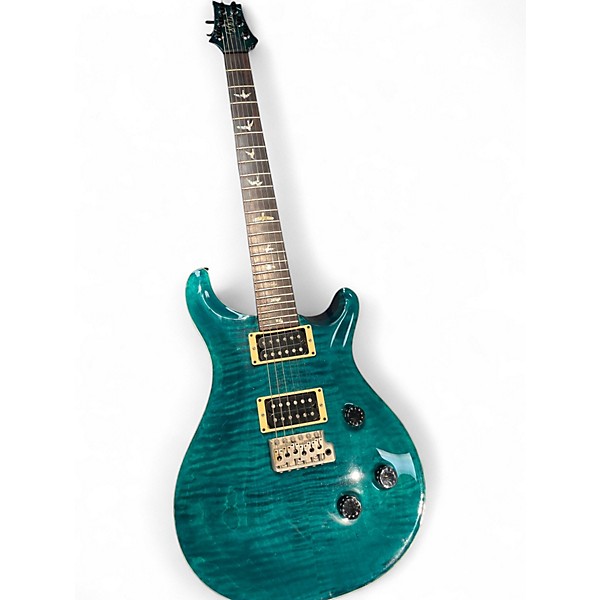 Used PRS Custom 24 Green Flame Solid Body Electric Guitar