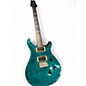 Used PRS Custom 24 Green Flame Solid Body Electric Guitar thumbnail