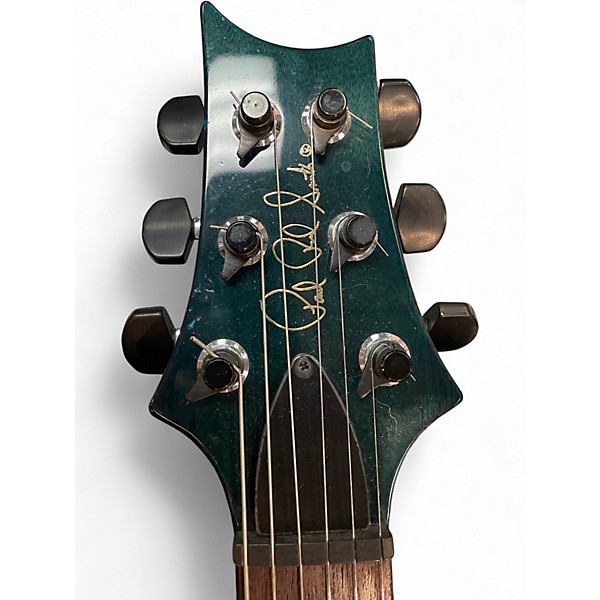 Used PRS Custom 24 Green Flame Solid Body Electric Guitar