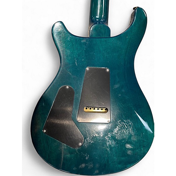 Used PRS Custom 24 Green Flame Solid Body Electric Guitar