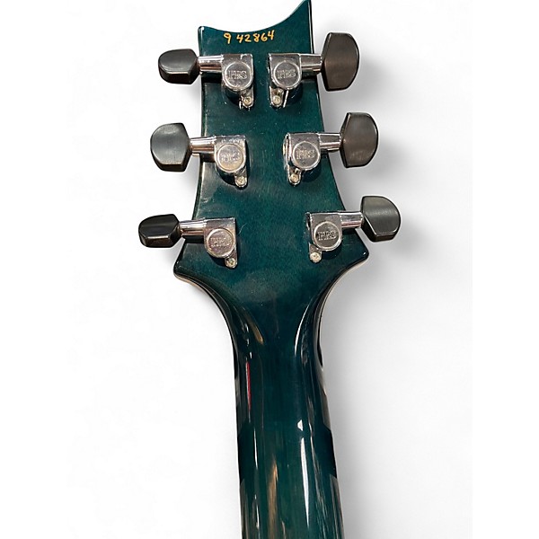 Used PRS Custom 24 Green Flame Solid Body Electric Guitar
