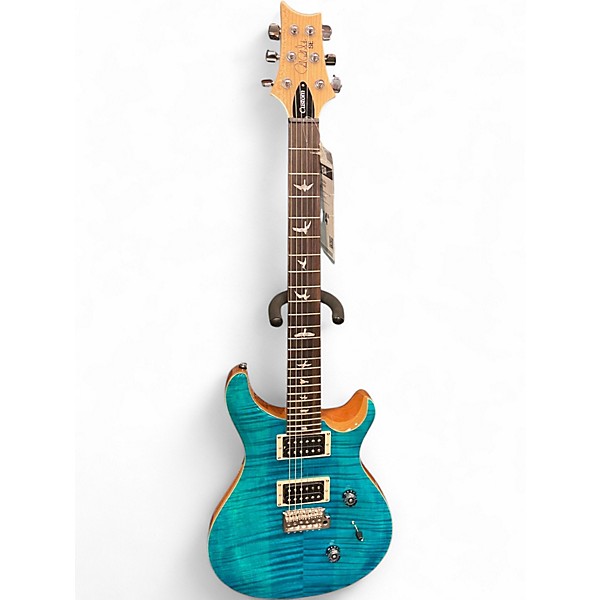 Used PRS SE Custom 24 Turquoise Solid Body Electric Guitar