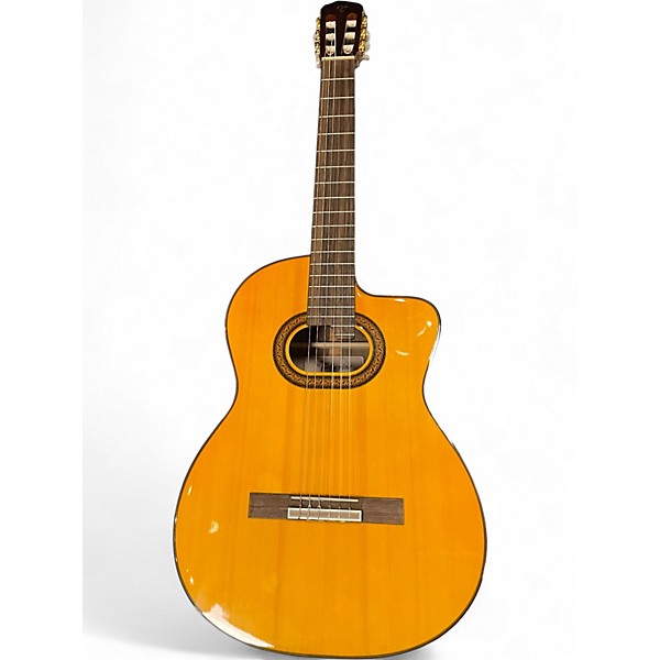 Used Takamine GC6CE Natural Classical Acoustic Electric Guitar