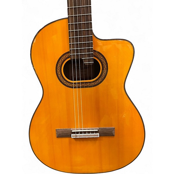 Used Takamine GC6CE Natural Classical Acoustic Electric Guitar