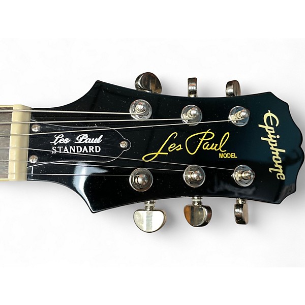 Used Epiphone Les Paul Standard Black Solid Body Electric Guitar