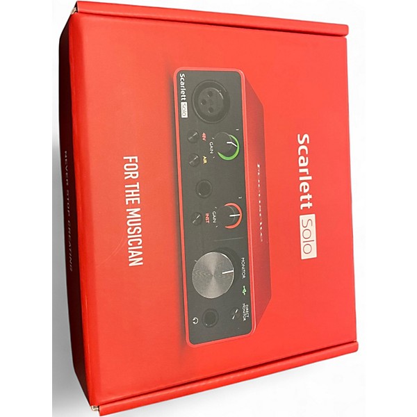 Used Focusrite Scarlett Solo Studio Gen 4 Audio Interface