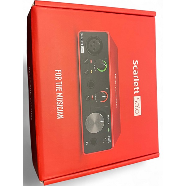 Used Focusrite Scarlett Solo Studio Gen 4 Audio Interface