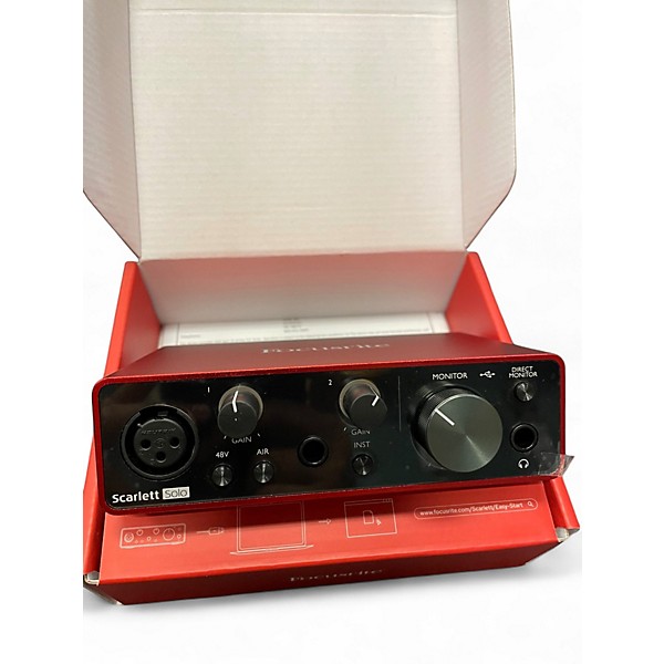 Used Focusrite Scarlett Solo Studio Gen 4 Audio Interface