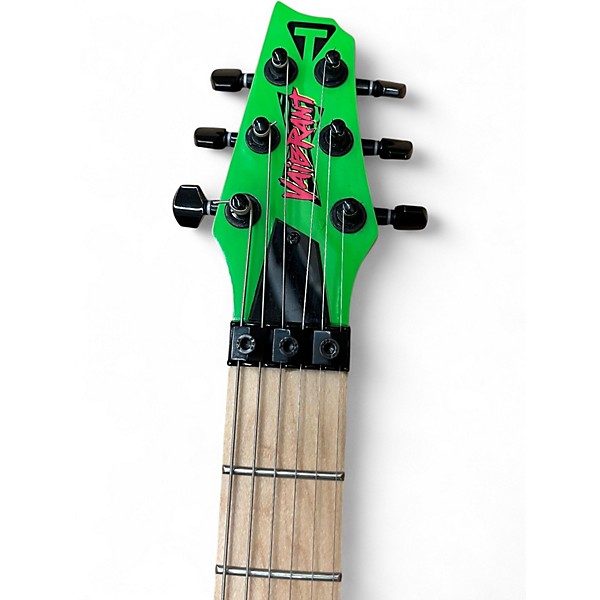 Used Traveler Guitar vaibrant v88x green Electric Guitar