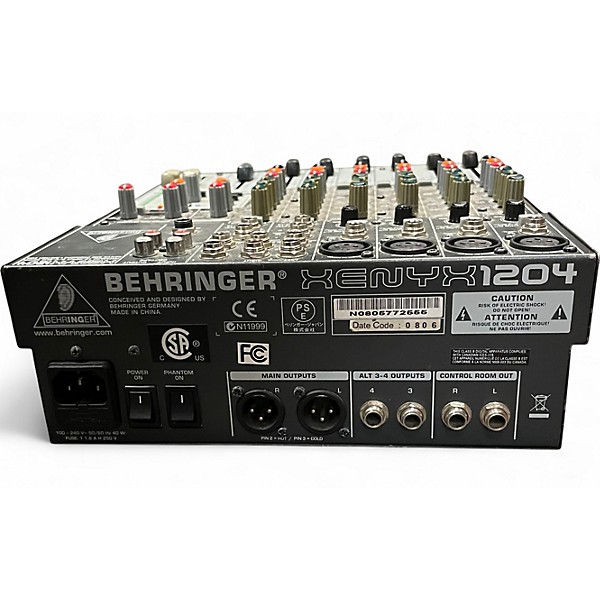 Used Behringer XENYX 1204 Powered Mixer