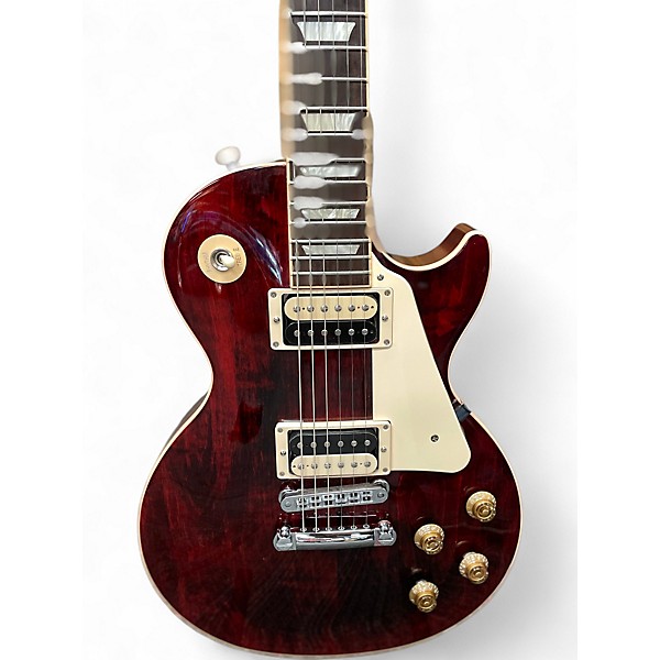 Used 2015 Gibson Les Paul Traditional 2015 Wine Red Solid Body Electric Guitar