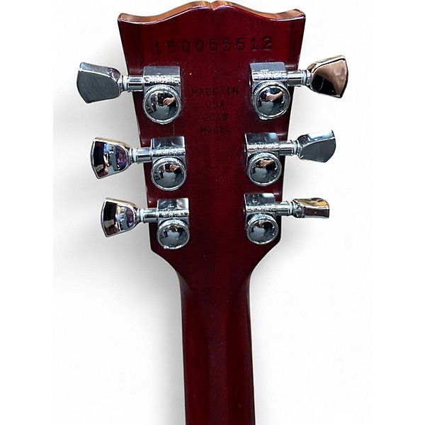 Used 2015 Gibson Les Paul Traditional 2015 Wine Red Solid Body Electric Guitar