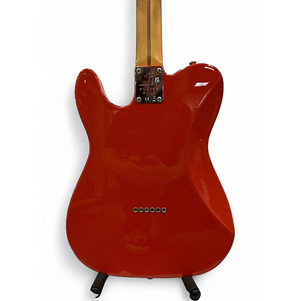 Used 2023 Fender Player Plus Telecaster Fiesta Red Solid Body Electric Guitar