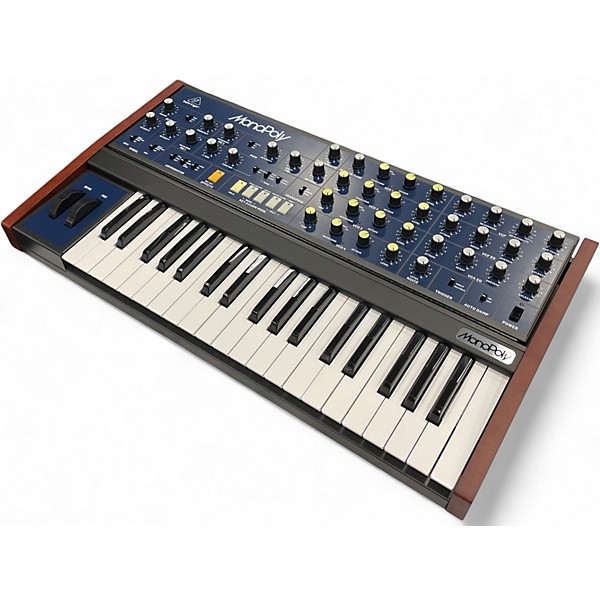 Used Behringer MonoPoly 4-voice Analog Synthesizer Synthesizer