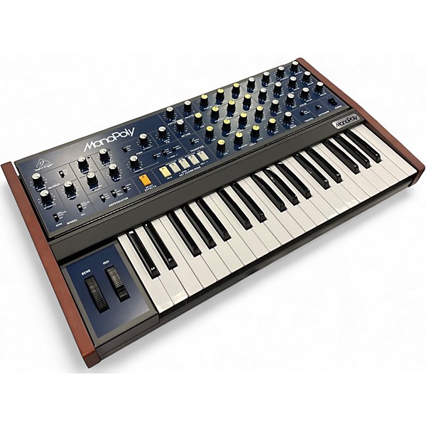 Used Behringer MonoPoly 4-voice Analog Synthesizer Synthesizer