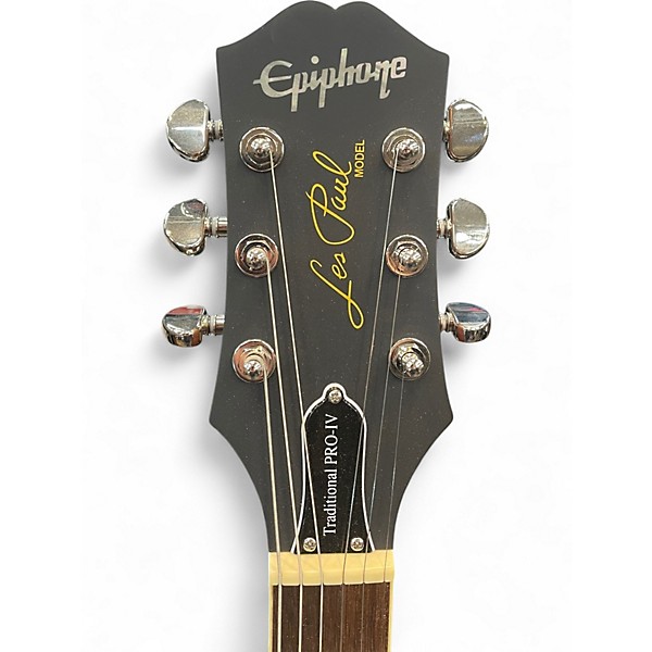 Used Epiphone Les Paul Traditional Pro IV Gold Top Solid Body Electric Guitar
