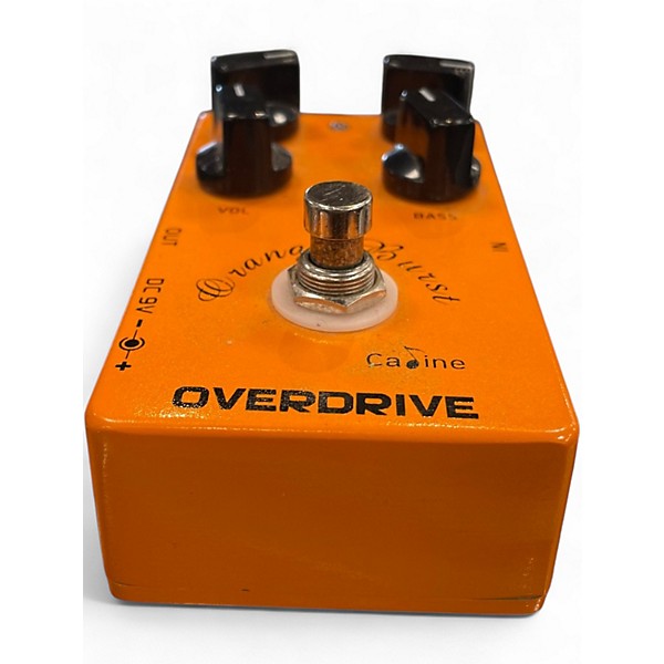 Used Caline Orange Burst Overdrive Effect Pedal