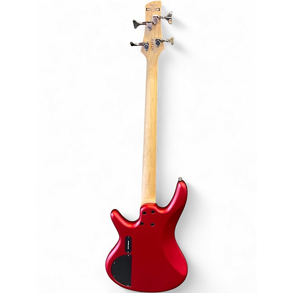 Used Ibanez SRMD200 Satin Red Electric Bass Guitar