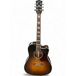 Used Gibson Hummingbird Pro 2 Color Sunburst Acoustic Electric Guitar