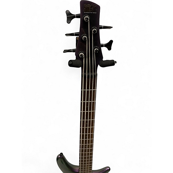 Used Ibanez SR505E BLACK AURORA BURST Electric Bass Guitar