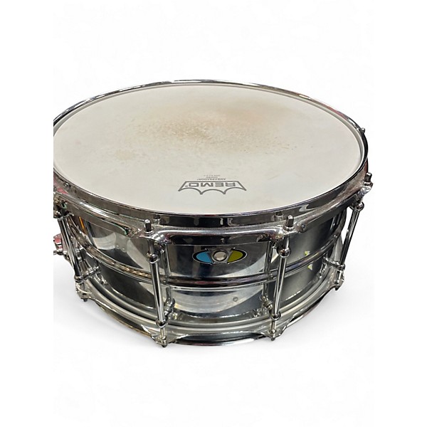 Used Ludwig 6X14 Supralite Snare Silver Drum