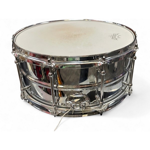 Used Ludwig 6X14 Supralite Snare Silver Drum