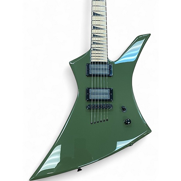 Used Jackson usa custom shop kelly 2h tom olive drab Solid Body Electric Guitar