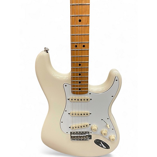 Used Fender Jimi Hendrix Stratocaster Alpine White Solid Body Electric Guitar