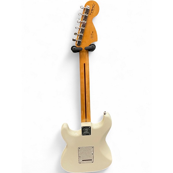 Used Fender Jimi Hendrix Stratocaster Alpine White Solid Body Electric Guitar
