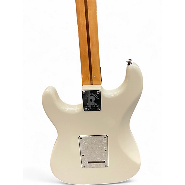 Used Fender Jimi Hendrix Stratocaster Alpine White Solid Body Electric Guitar