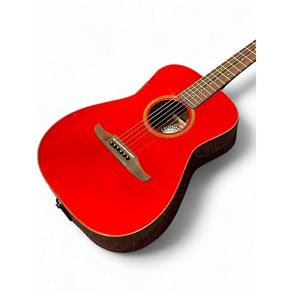 Used Fender MALIBU CLASSIC HRM Red Acoustic Electric Guitar