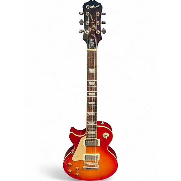 Used Epiphone Les Paul Standard Pro Left Handed Cherry Sunburst Electric Guitar