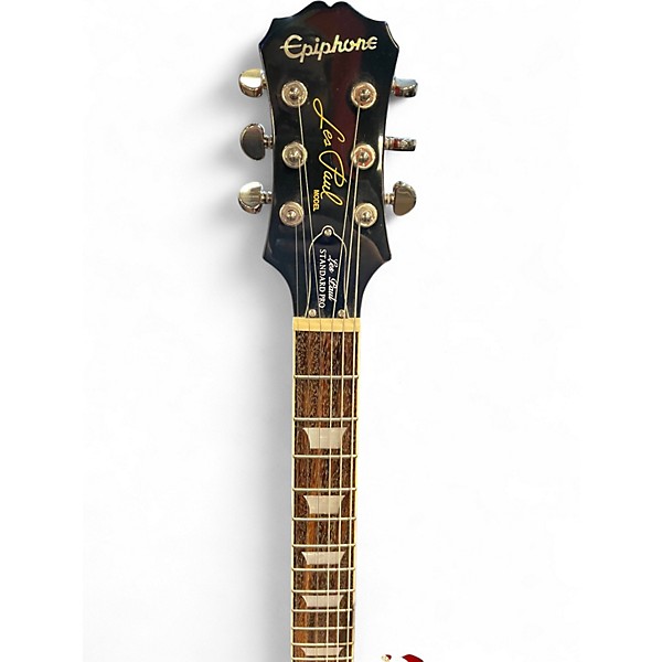 Used Epiphone Les Paul Standard Pro Left Handed Cherry Sunburst Electric Guitar