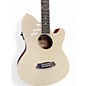 Used Ibanez TYC10E Ivory High Gloss Acoustic Electric Guitar