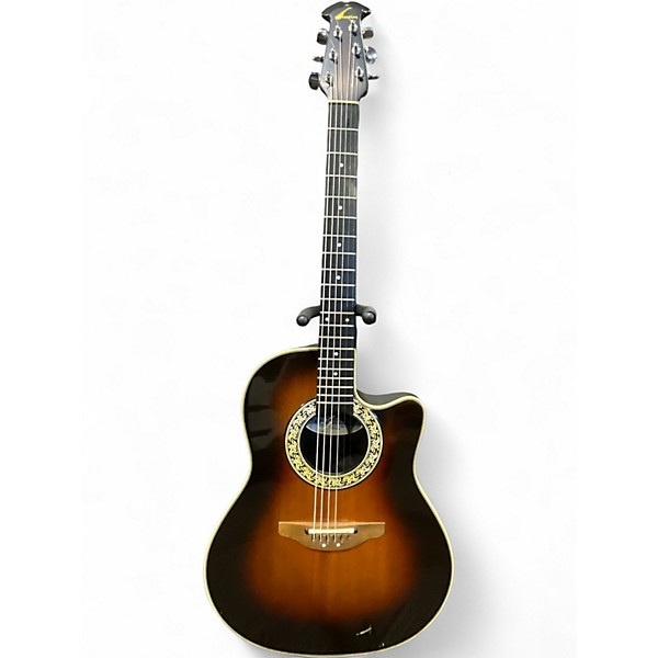 Used Ovation 1861 Balladeer Sunburst Acoustic Electric Guitar