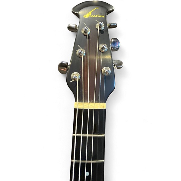 Used Ovation 1861 Balladeer Sunburst Acoustic Electric Guitar