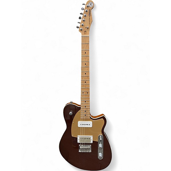 Used Reverend CHARGER H90 METALLIC BORDEAUX Solid Body Electric Guitar