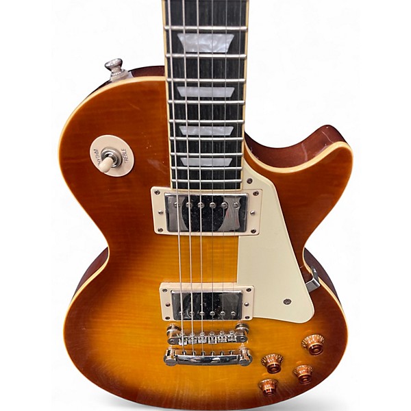 Used 2010s Epiphone Les Paul Standard Pro 2 Color Sunburst Solid Body Electric Guitar