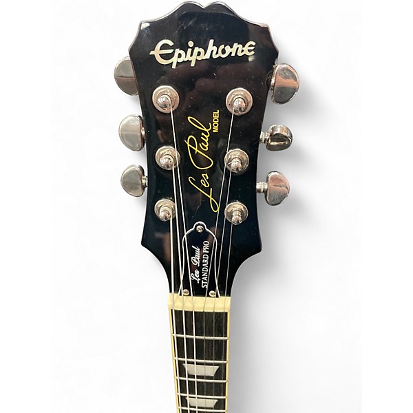 Used 2010s Epiphone Les Paul Standard Pro 2 Color Sunburst Solid Body Electric Guitar