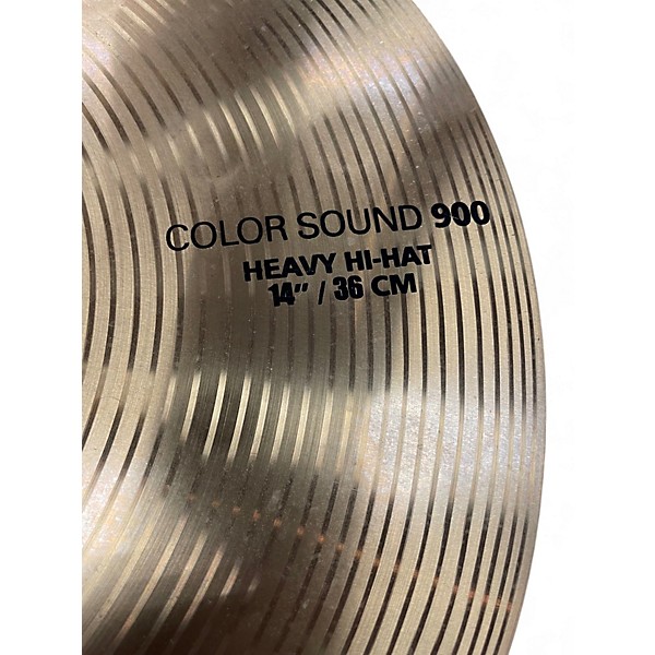 Used Beatello Izink 14in Color Sound 900 pair Cymbal