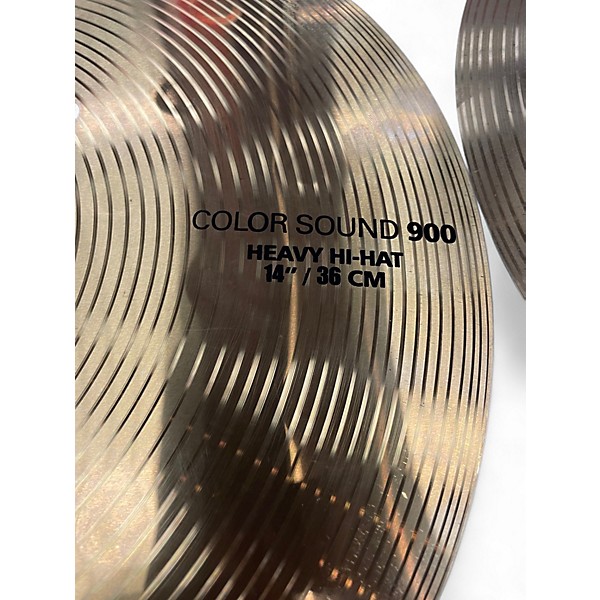 Used Beatello Izink 14in Color Sound 900 pair Cymbal