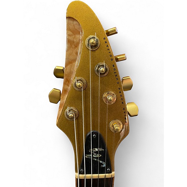 Used Brian Moore Guitars I2 Gold Top Solid Body Electric Guitar