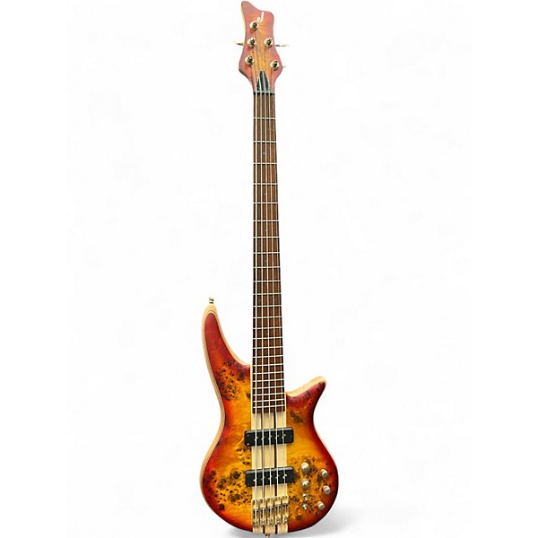 Used Jackson Pro Series Spectra 5 string trans cherry burst Electric Bass Guitar